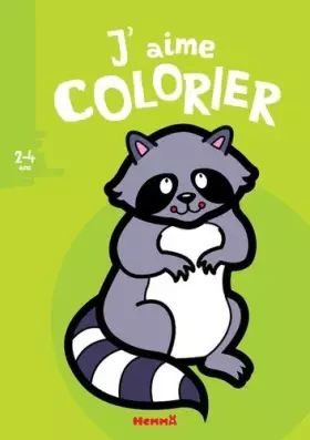 Couverture du produit · J'aime colorier (2-4 ans) (Raton laveur) - Nouvelle édition