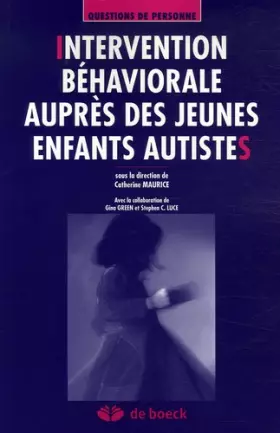 Couverture du produit · Intervention béhaviorale auprès des jeunes enfants autistes
