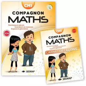 Couverture du produit · Compagnon Maths CM1 : Nombres et calcul, grandeurs et mesures, espace et géométrie. Avec un carnet de leçons