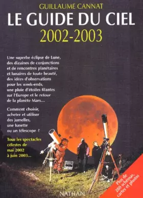 Couverture du produit · Guide du ciel 2002-2003