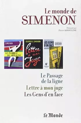 Couverture du produit · Le Monde de Simenon - Tome 8 Partir by Simenon Georges(2011-08-16)