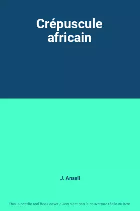 Couverture du produit · Crépuscule africain