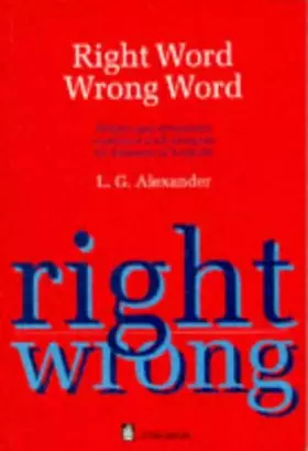 Couverture du produit · Right Word Wrong Word Paper