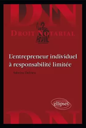 Couverture du produit · L'Entrepreneur Individuel à Responsabilité Limitée