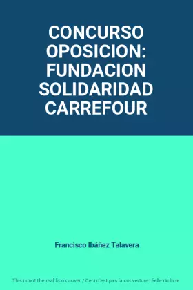 Couverture du produit · CONCURSO OPOSICION: FUNDACION SOLIDARIDAD CARREFOUR
