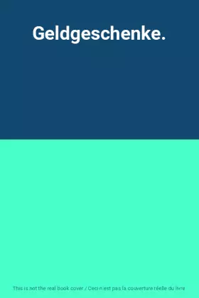 Couverture du produit · Geldgeschenke.