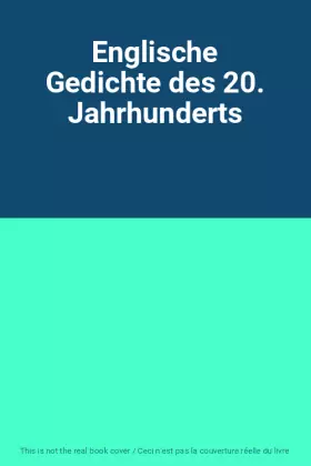 Couverture du produit · Englische Gedichte des 20. Jahrhunderts