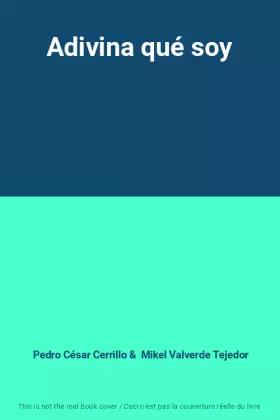 Couverture du produit · Adivina qué soy