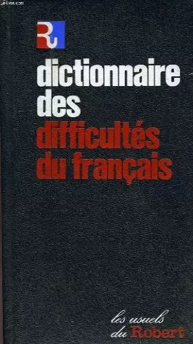 Couverture du produit · Dictionnaire des difficultes du francais