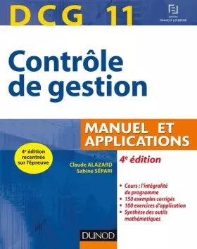Couverture du produit · DCG 11 - Contrôle de gestion - 4e éd. - Manuel et applications