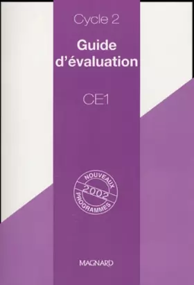 Couverture du produit · Guide d'évaluation CE1: Nouveaux programmes 2002