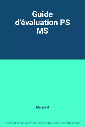 Couverture du produit · Guide d'évaluation PS MS