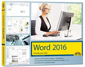 Couverture du produit · Word 2016 Schnell zum Ziel: Auf einen Blick alles erklärt