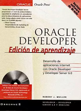 Couverture du produit · Oracle developer: edicion de aprendizaje
