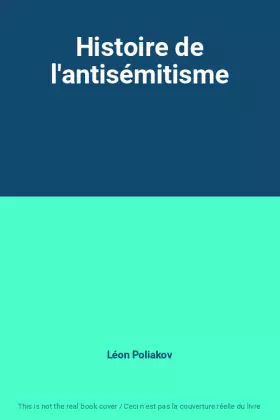 Couverture du produit · Histoire de l'antisémitisme