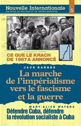 Couverture du produit · Nouvelle Internationale n° 5 : La marche de l'impérialisme vers le fascisme et la guerre