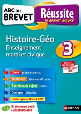 Couverture du produit · ABC du BREVET Réussite Histoire - Géographie - Enseignement Moral et Civique 3e
