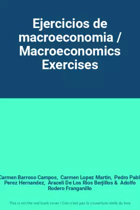 Couverture du produit · Ejercicios de macroeconomia / Macroeconomics Exercises