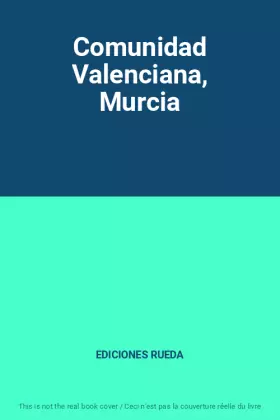 Couverture du produit · Comunidad Valenciana, Murcia
