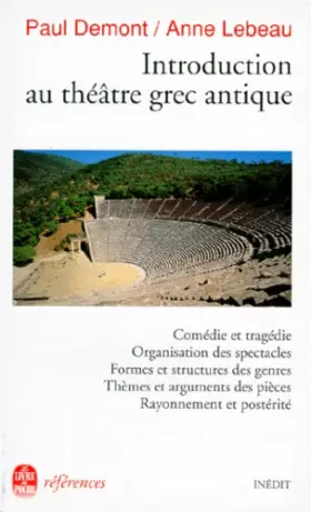 Couverture du produit · Introduction au théâtre grec antique