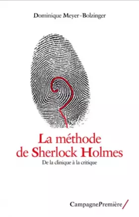 Couverture du produit · La méthode de Sherlock Holmes - De la clinique à la critique