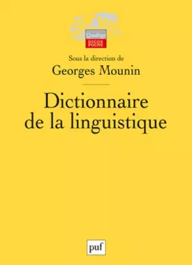 Couverture du produit · Dictionnaire de la linguistique