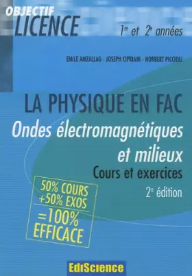 Couverture du produit · Ondes électromagnétiques et milieux - 2ème édition - Cours et exercices corrigés