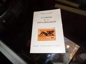 Couverture du produit · L'Unité de la psychologie
