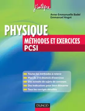 Couverture du produit · Physique Méthodes et exercices PCSI