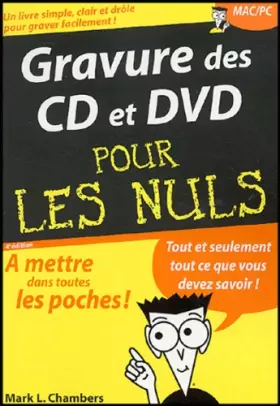 Couverture du produit · Gravure des CD et DVD