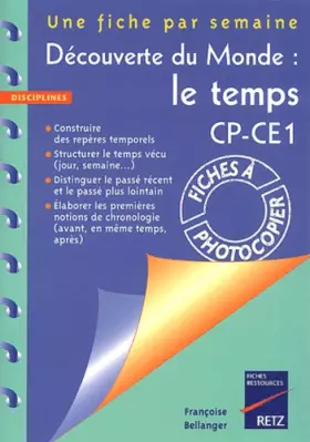 Couverture du produit · DECOUVERTE MONDE TEMPS CP-CE1