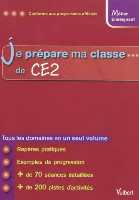 Couverture du produit · Je prépare ma classe de CE2