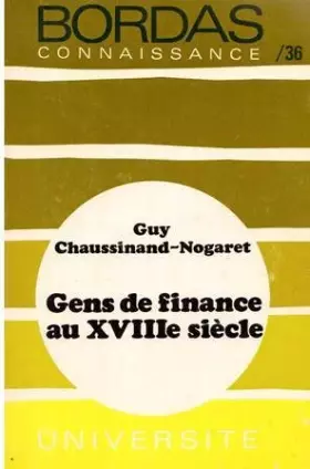 Couverture du produit · Gens de finance au XVIIIe siècle n° 36