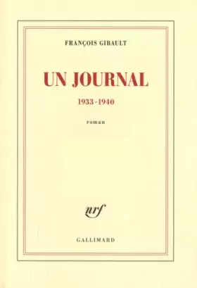 Couverture du produit · Un journal: (1933-1940)