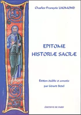 Couverture du produit · Epitome Historiae Sacrae