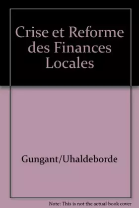 Couverture du produit · Iad - Crise & Reforme des Finances Locales