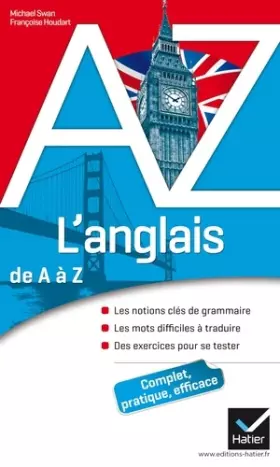 Couverture du produit · L'anglais de A à Z: Grammaire, conjugaison et difficultés