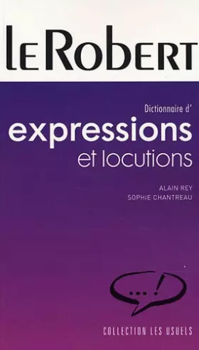 Couverture du produit · Dictionnaire d'expressions et locutions