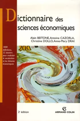 Couverture du produit · Dictionnaire des sciences économiques