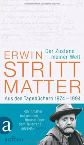 Couverture du produit · Der Zustand meiner Welt: Aus den Tagebüchern 1974-1994