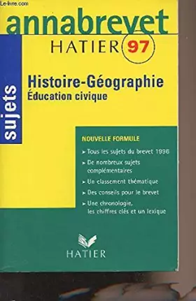 Couverture du produit · ANNABREVET 97 SUJETS HIST./GEO./EDUC. CIVIQU.