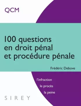 Couverture du produit · 100 questions en droit pénal et procédure pénale - 1ère édition