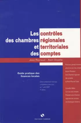 Couverture du produit · Les contrôles des chambres régionales et territoriales des comptes: Guide pratique des finances locales