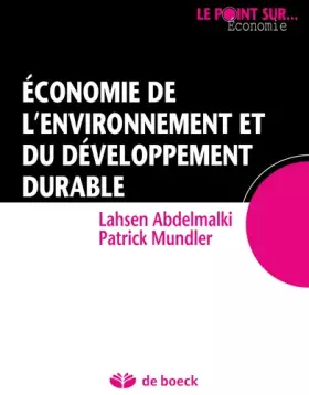 Couverture du produit · Economie de l'environnement et du développement durable