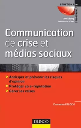 Couverture du produit · Communication de crise et médias sociaux