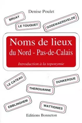 Couverture du produit · Noms de lieux du Nord-Pas-de-Calais