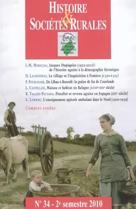 Couverture du produit · Histoire & Sociétés Rurales, N° 34, 2e semestre 2 :