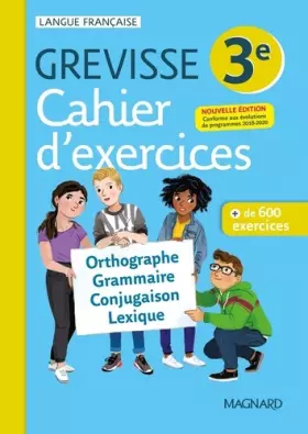 Couverture du produit · Cahier Grevisse - Français - 3e - Edition 2021