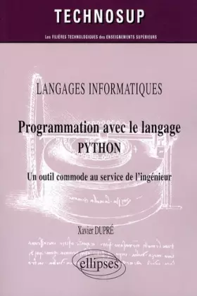 Couverture du produit · Programmation avec langage python