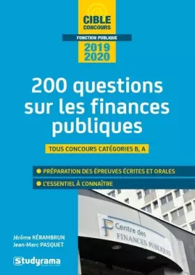 Couverture du produit · Les finances publiques 2020 - 200 questions